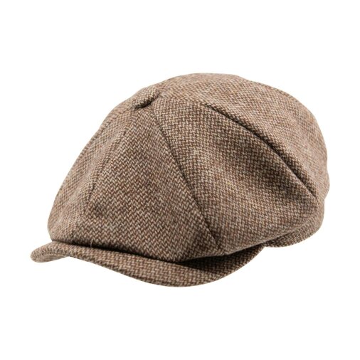 Heritage Traditions Carlyle Newsboy Cap - Tan Cream Mix