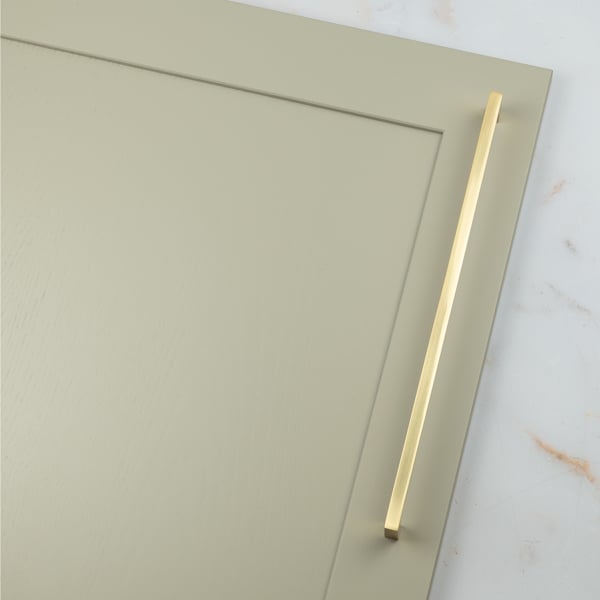 Handle & Home Satin Brass Square Handles
