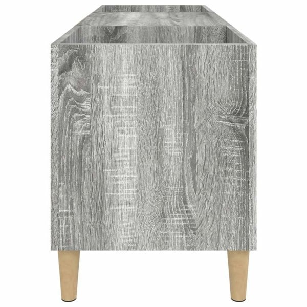 Berkfield Record Cabinet Grey Sonoma 121x38x48 cm Engineered Wood