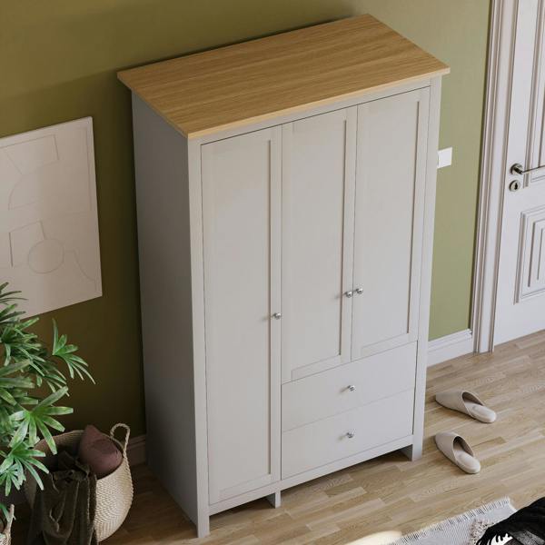 Vida Designs Arlington 3 Door 2 Drawer Wardrobe