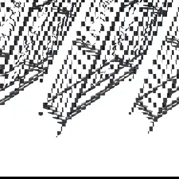 Gr8 Garden Metal Garden Gate Wedding Rose Arch Pergola Archway Climbing Plant Trellis Black