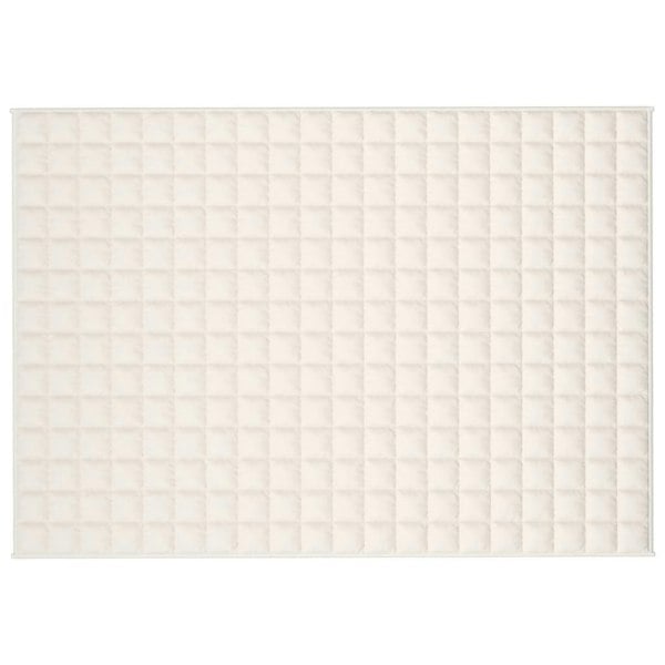 Berkfield Weighted Blanket Light Cream 137x200 cm Single 10 kg Fabric