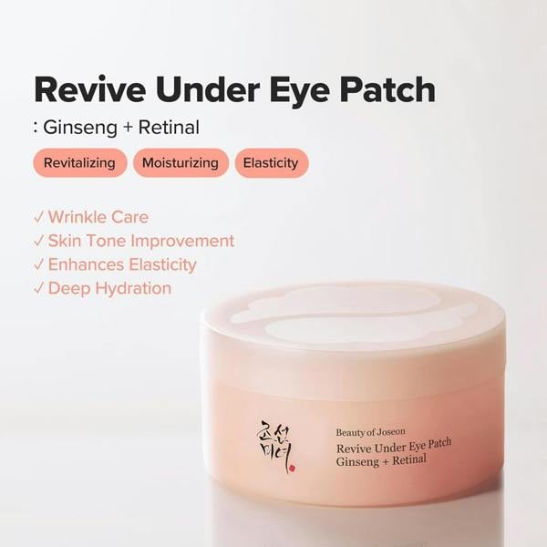 BEAUTY OF JOSEON Revive Eye Patch : Ginseng + Retinal (60pcs)