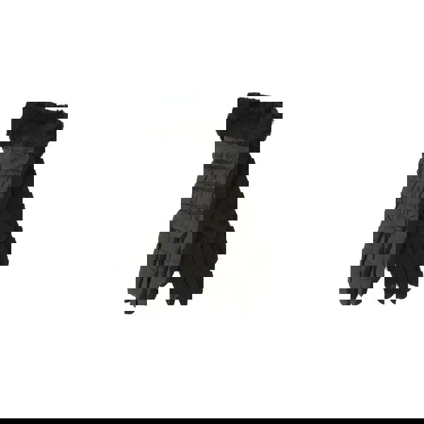 Eastern Counties Leather Womens Giselle Faux Fur Cuff Gloves - Black