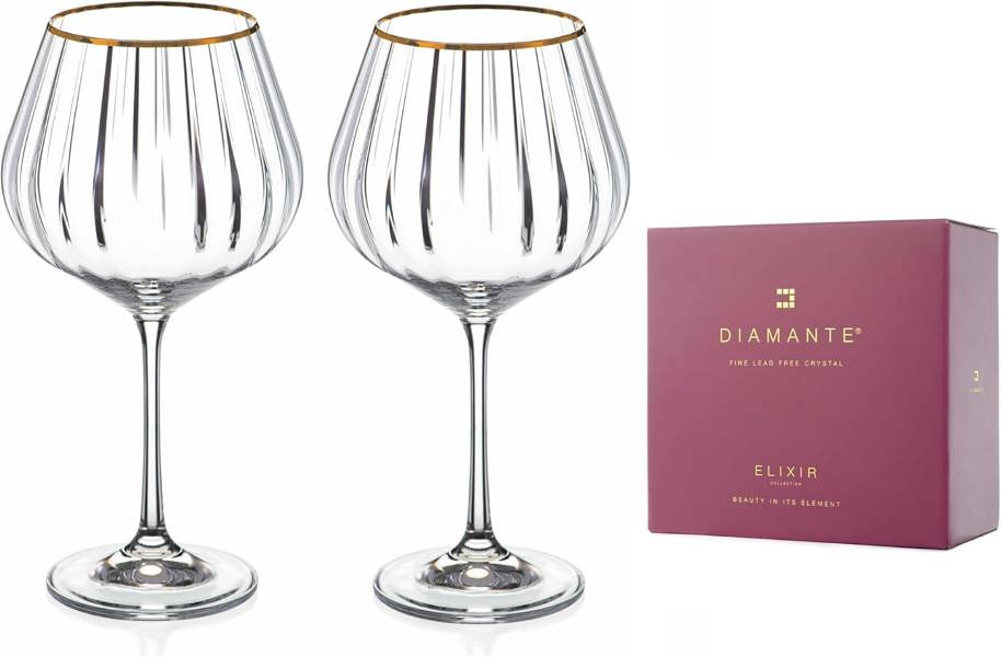 Mirage Gold Gin Glass - Set of 2