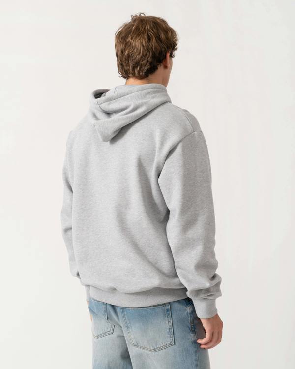 Lacoste Fleece Mens Classic Fit Hoodie - Grey Chine CCA | CHO | Designer Mens Hoodies
