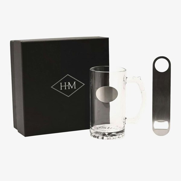T. H. Baker Harvey Makin Engravable Tankard And Bottle Opener Gift Set HM2743