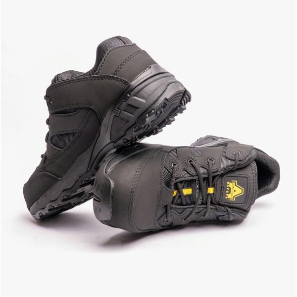 Amblers Safety FS68C Leather Safety Trainers in Black