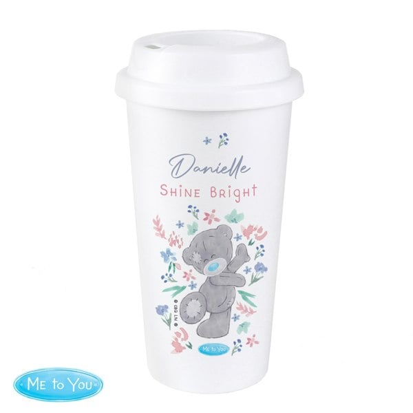 Personalised Memento Company Personalised Me To You Floral Insulated Reusable Eco Travel Cup