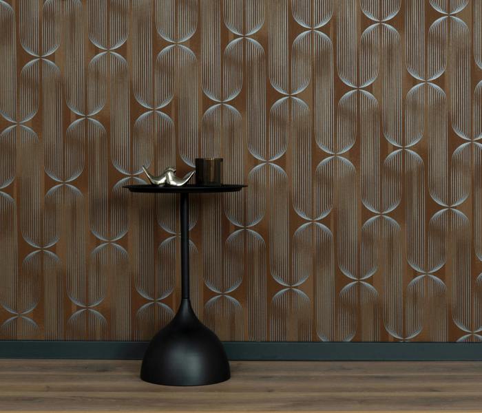 Orbit Lines Geometric Wallpaper