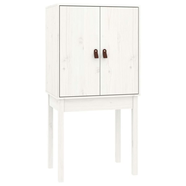 Berkfield Highboard White 60x40x120 cm Solid Wood Pine
