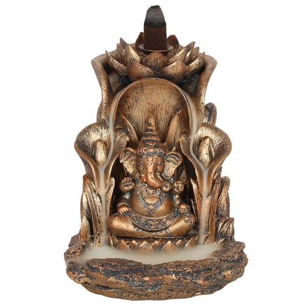 Serano Bronze Ganesh Backflow Incense Burner
