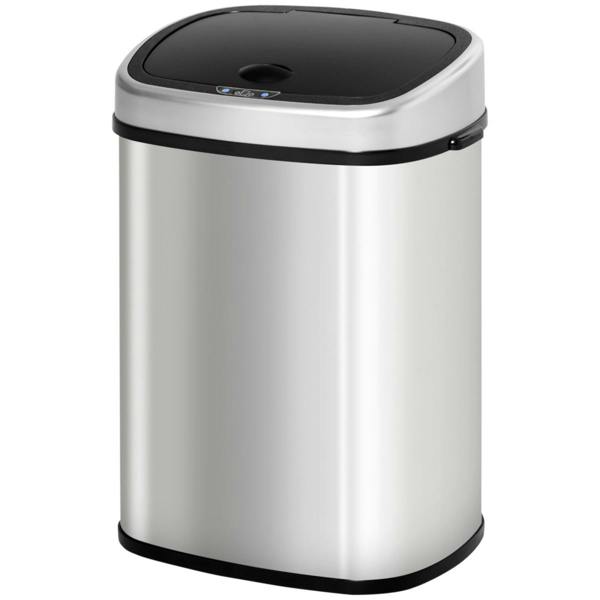 Dyzi 48L Automatic Sensor Dustbin Touchless Stainless Steel Kitchen Bin