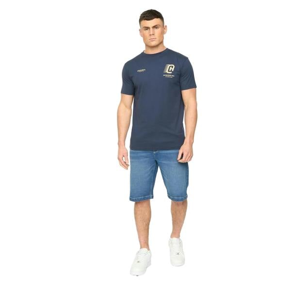 Crosshatch Mens Kamaline Denim Shorts - Mid Wash - 
