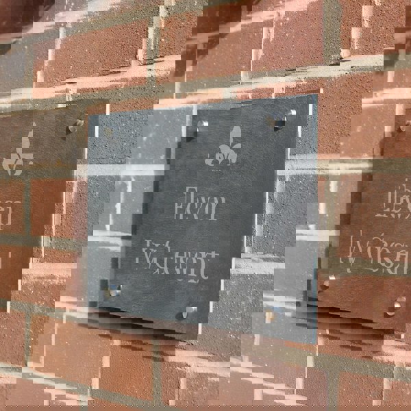 Personalised Memento Company Personalised Ornate Slate House Sign