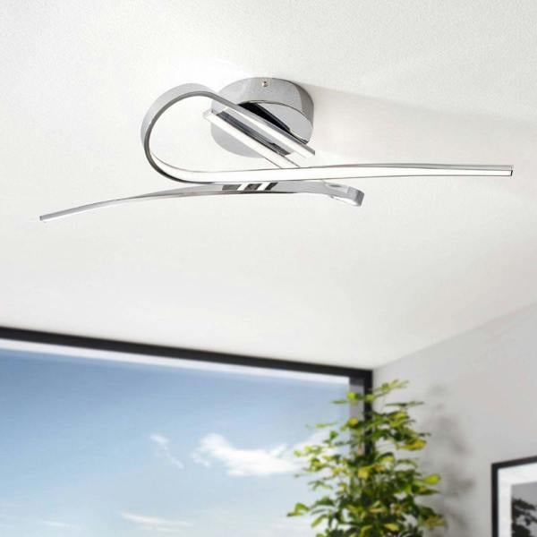Pagazzi Lighting Aurora 2 Light Silver LED Flush Ceiling Light