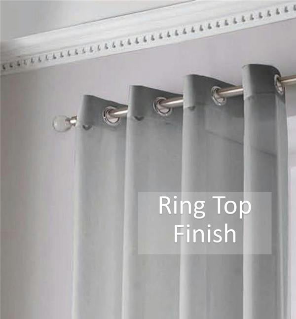Luxury Living Voile Ring Top Curtain Panel Pair