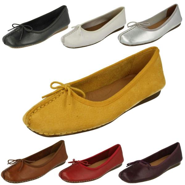 Clarks Ladies Clarks Comfort Everyday Flats Freckle Ice