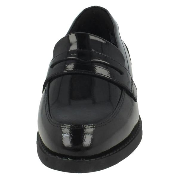 Clarks Girls Clarks Penny Loafer School Shoes Tapa Edge