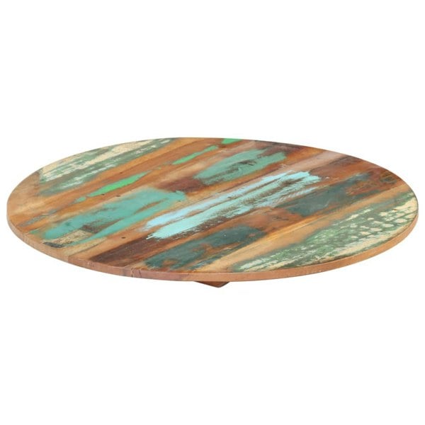 Berkfield Round Table Top 50 cm 15-16 mm Solid Reclaimed Wood