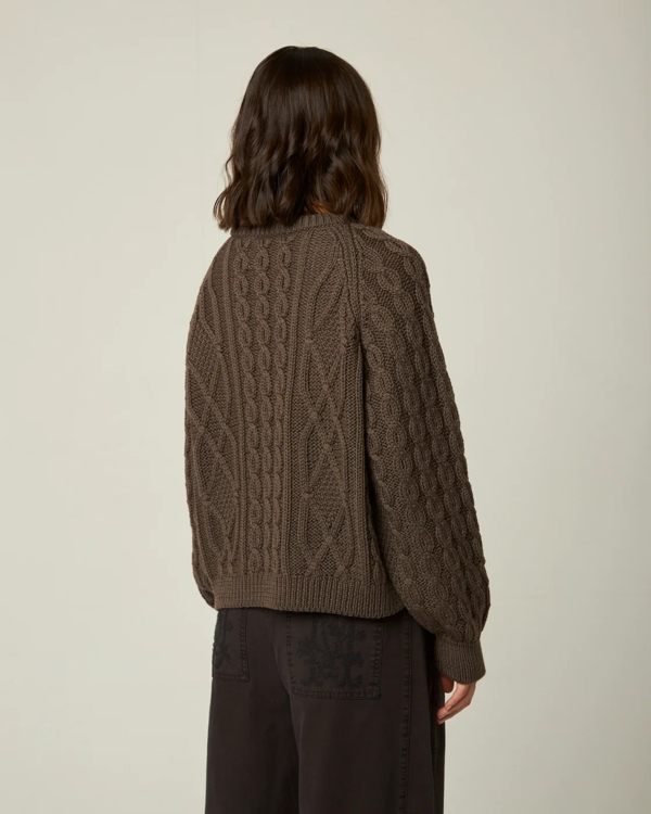 Peregrine Beckett Cable Knit Crew Jumper
