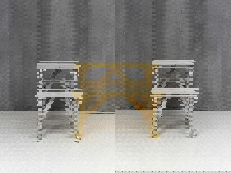 Aspen Picnic Table and Benches Set - Wooden Outdoor Dining Set for Gardens and Patios