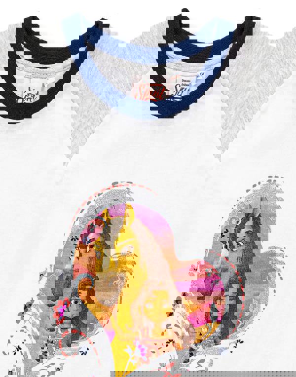 DreamWorks Girls Blue Spirit Character Placement Print Short Sleeve Short Leg Pyjama Set