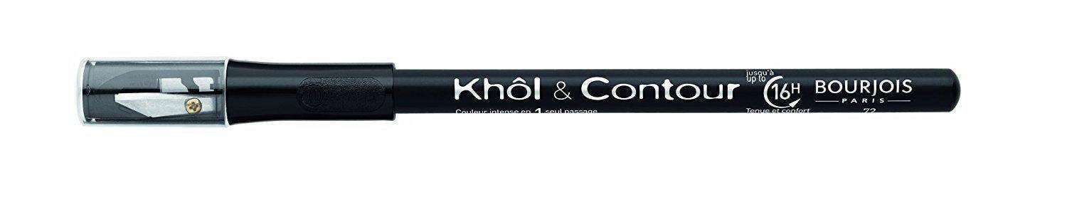 Bourjois Paris Khol and Contour with Built-in Sharpener 1.14g - Noir Black