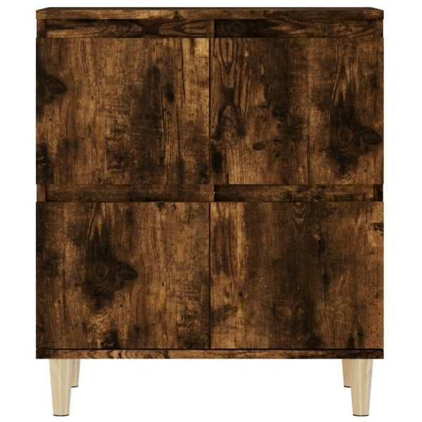 Berkfield Sideboards 3 pcs Smoked Oak 60x35x70 cm Engineered Wood