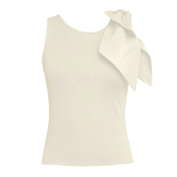 Frock Tales Brook Top With Bow - Cream