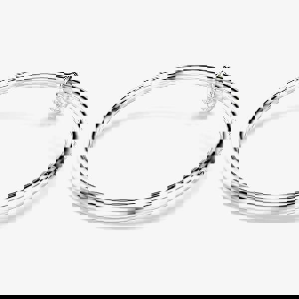 Swarovski Idyllia Mixed Metal Pink Heart Bangle 5737266 (M)