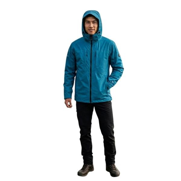 Trespass Mens Cullahill Hooded Jacket - Bondi Blue - 