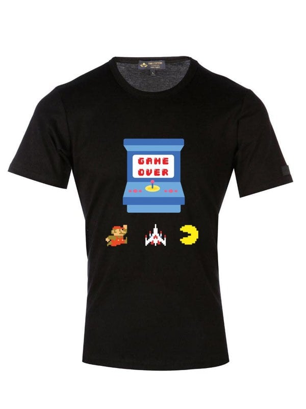 Supima Cotton Retro Arcade Games design T-shirt