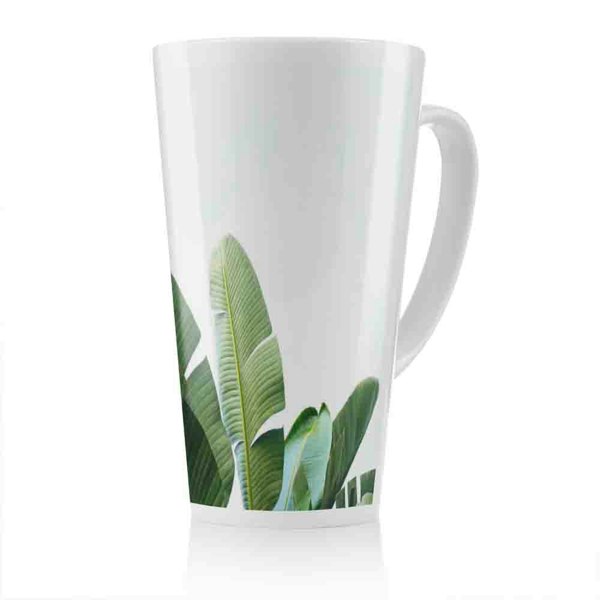 Benjamin Tate Design Banana Leaves Latte Mug