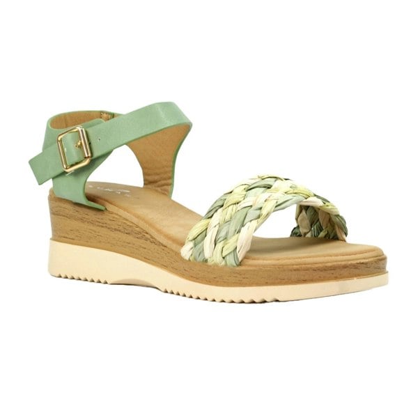 Lunar Womens/Ladies Indiana Sandals - Green