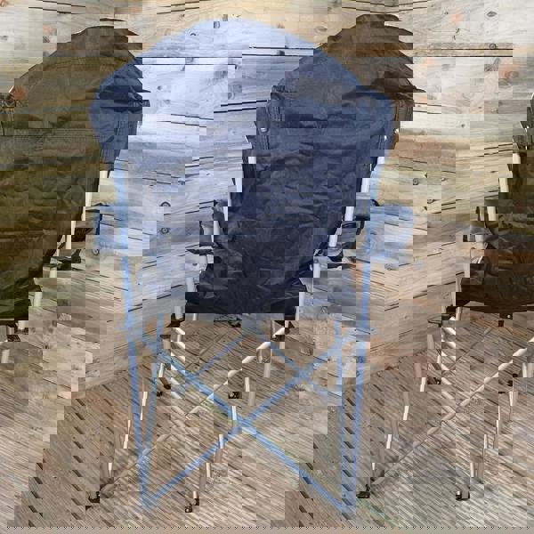 Samuel Alexander Luxury Padded High Back Folding Outdoor / Camping / Fishing Chair in Grey