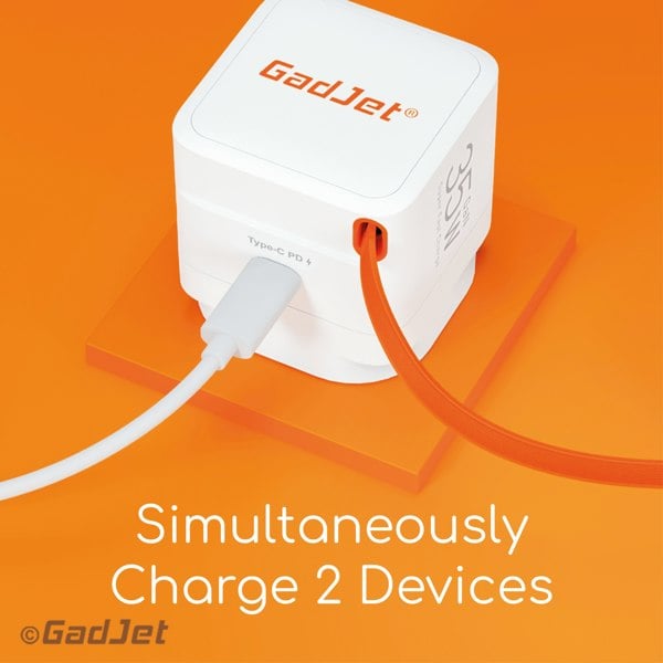 GadJet Retractable GaN Rapid Power Adapter