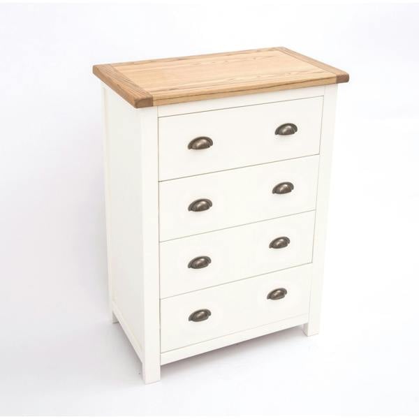 Cabinet Bits Lovere 4 Drawer Chest of Drawers Brass Cup Handle