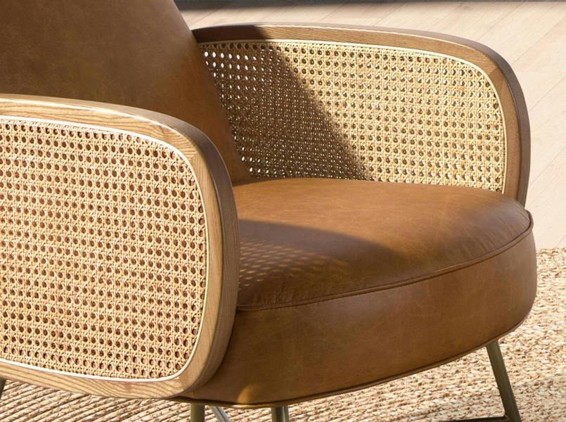 Angel Cerdá Brown Leather Armchair 5162