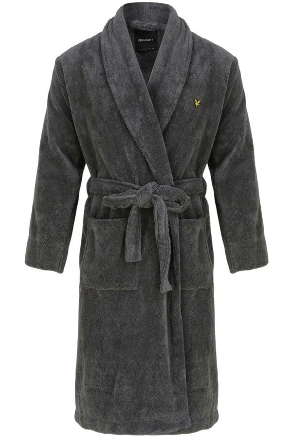 Lyle & ScottGown/BathrobeLucas Towelling Bathrobe, Granite GreyBoxers & Briefs
