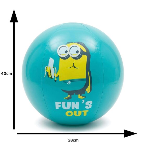 Onomato! Minions Inflatable Beach Ball 28cm Diameter Blue