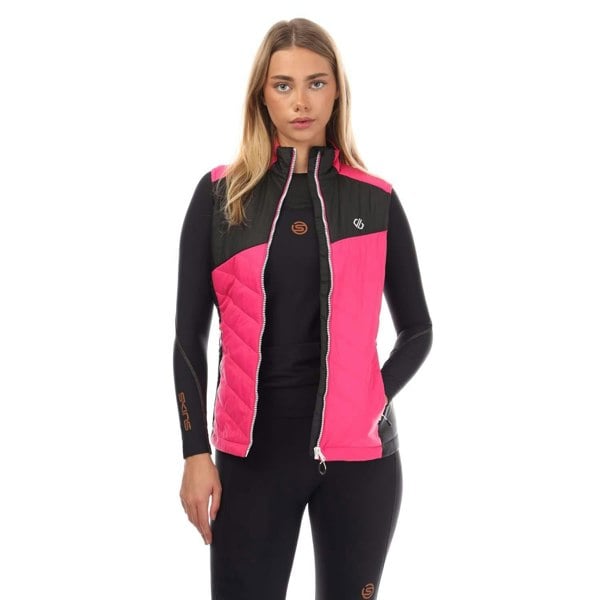 Dare 2B Womens/Ladies Ascending Lightweight Padded Gilet - Pink/Black