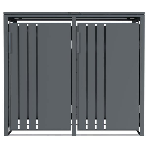 Phoenix Safe Phoenix GB2200AA Outdoor Double Wheelie Bin Store for 2 x 240L Bins in Anthracite