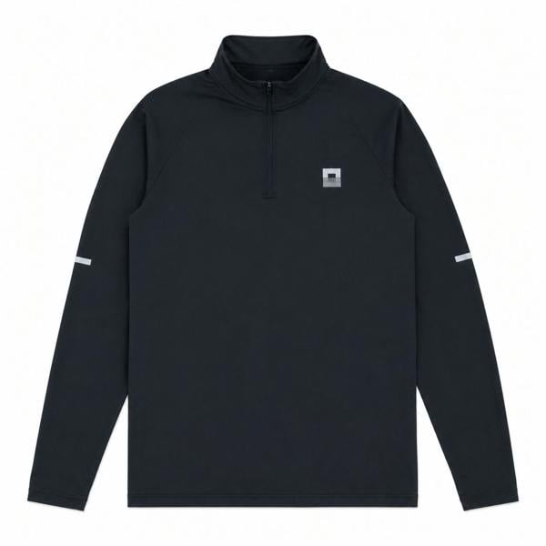 REFLECT Core ID Quarter Zip Track Top Black