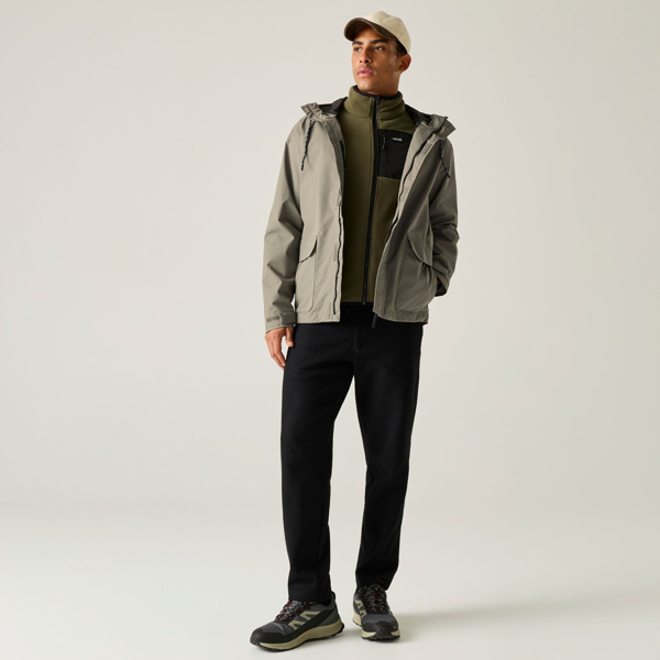Regatta Mens Shorebay Waterproof Insulated Jacket - Smokey Olive/Black