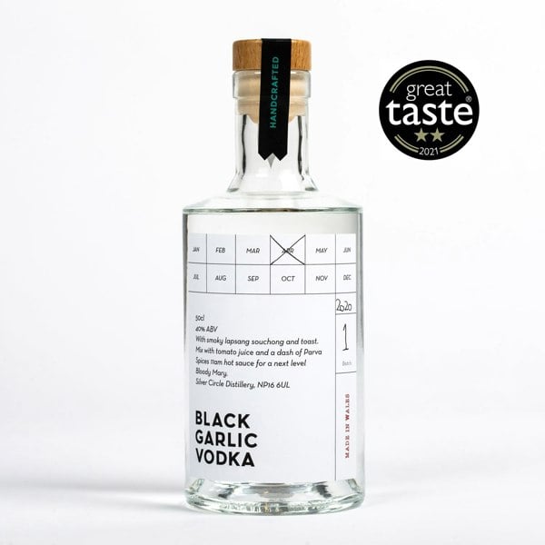 Silver Circle Distillery Black Garlic Vodka - 50cl