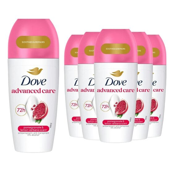 Dove Go Fresh Roll On Anti-Perspirant - Pomegranate 72H Protection, 6x50ml