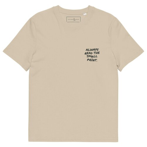 Anchor & Crew Small Print Annotations Organic Cotton T-Shirt