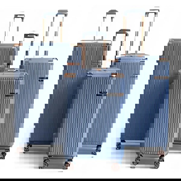 Snowball Hard Shell Luggage 8 Spinner Wheels Travel Suitcase