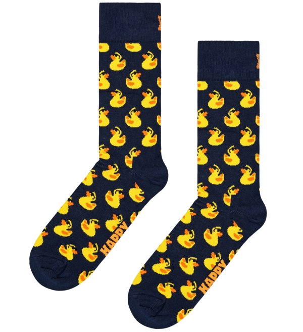 Happy Socks Rubber Duck Socks, Navy